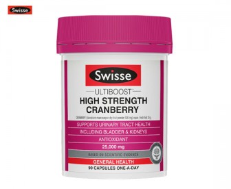 Swisse 蔓越莓精华胶囊25,000mg 90粒 Swisse 蔓越莓精华胶囊25,000mg 90粒